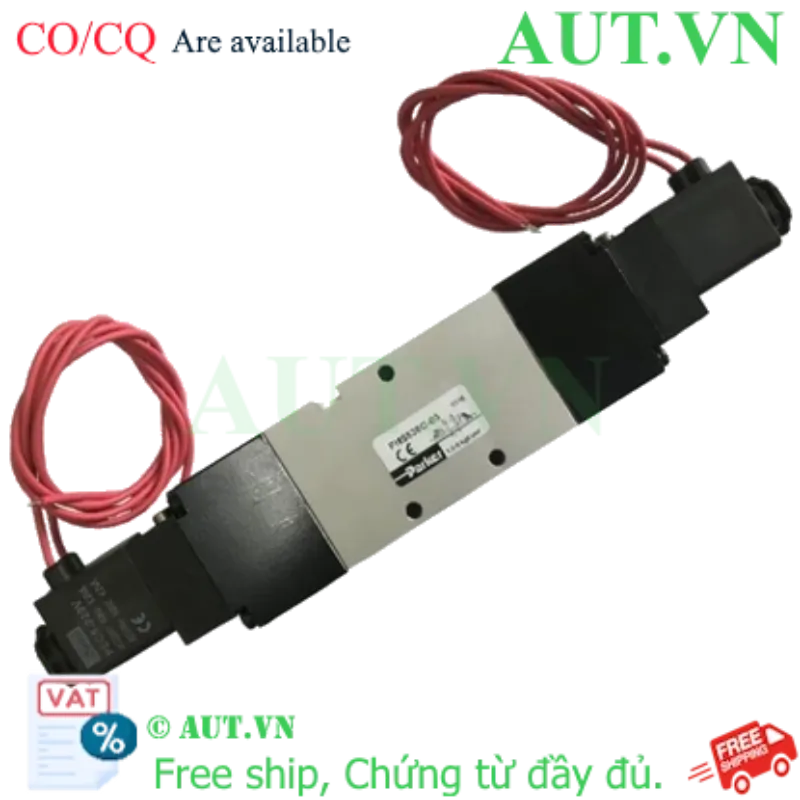 Ảnh của Van điện từ Parker PHS-530C-03-220V 5 cửa 3 vị trí, 2 Coil, Ren 17
