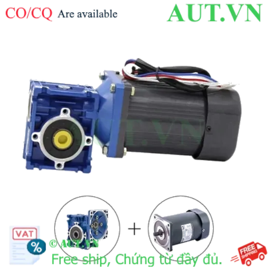 Ảnh của Động cơ điện + Hộp số NRMV-030 120W 1 Pha 220V