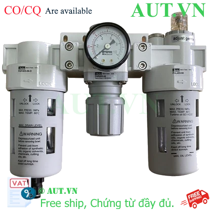 Ảnh của Bộ Lọc Khí – Chỉnh Áp – Cấp Dầu Xả Tự Động Parker Size 1/2 PCB403-04-D