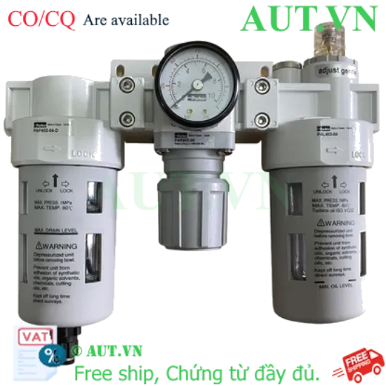 Ảnh của Bộ Lọc Khí – Chỉnh Áp – Cấp Dầu Xả Tự Động Parker Size 1/2 PCB403-04-D