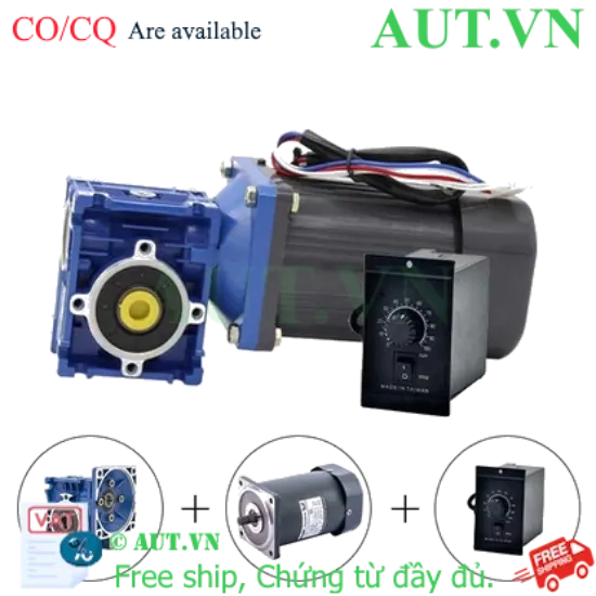 Ảnh của Động cơ điện + Hộp số NRMV-040 140W 1 Pha 220V (Có chỉnh tốc độ)