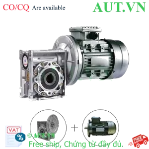 Ảnh của Động cơ điện 3 Pha 3kW + Hộp giảm tốc NMRV-090 cốt 35mm