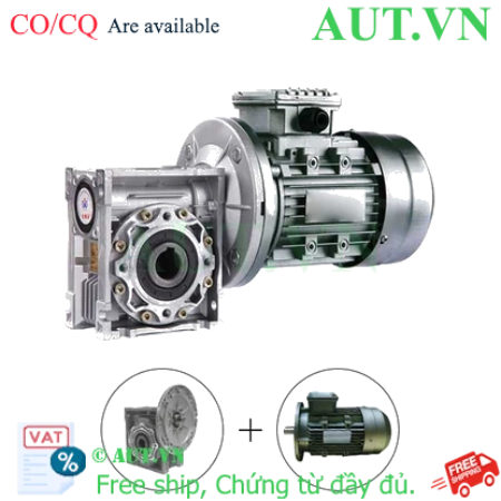 Ảnh của Động cơ điện 3 Pha 4kW + Hộp giảm tốc NMRV-090 cốt 35mm