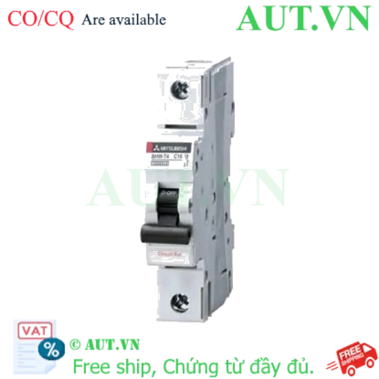 Ảnh của Aptomat MCB Mitsubishi BHW-T4 1P C10 (10A, 4.5kA) - Chính Hãng AUT VN