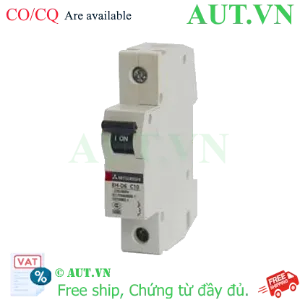 Ảnh của Aptomat MCB Mitsubishi BH-D6 1P 10A C N - 1 Pha, 6kA, Chính Hãng