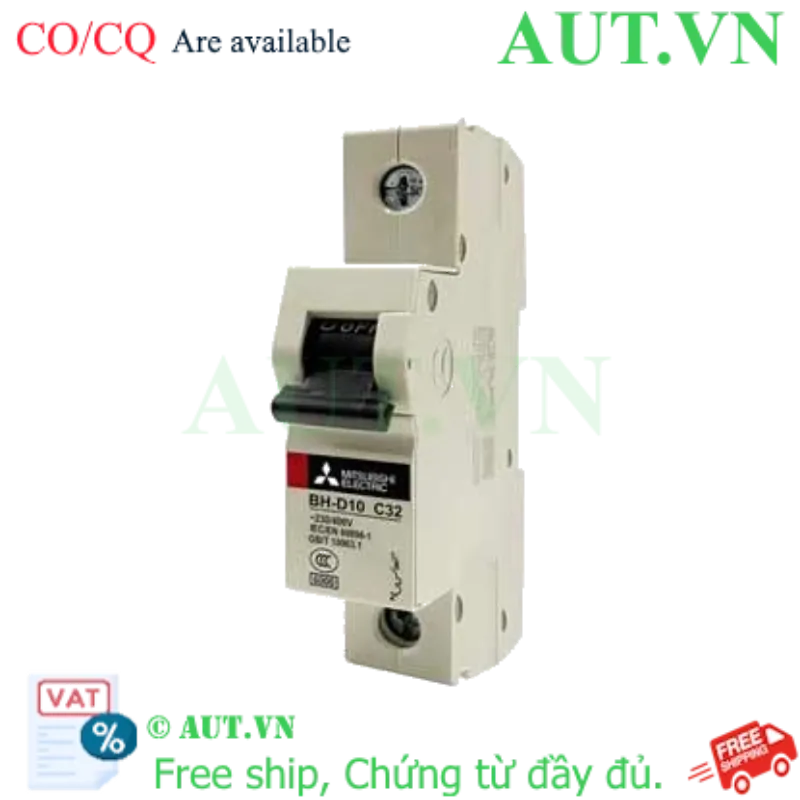 Ảnh của MCB Mitsubishi BH-D10 1P 32A 10kA C N
