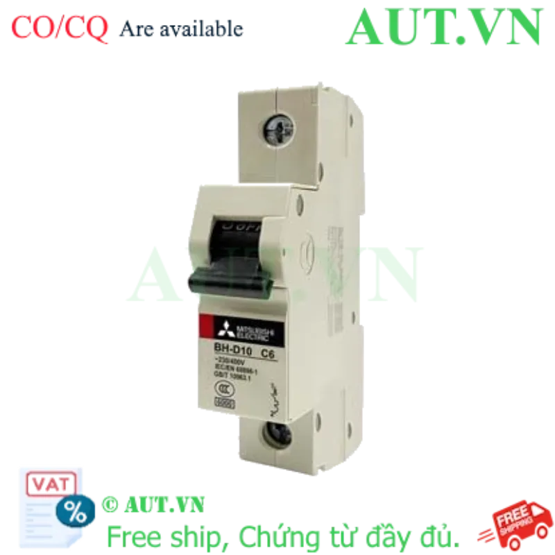 Ảnh của MCB Mitsubishi BH-D10 1P 6A 10kA C N