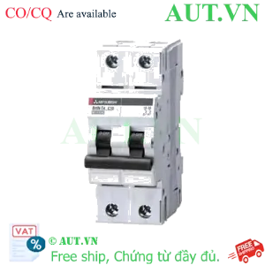 Ảnh của MCB Mitsubishi BHW-T4 2P C10 (10A, 4.5kA) - Aptomat 2 Cực Bảo Vệ Quá Tải Tuyệt Đối | AUT VN