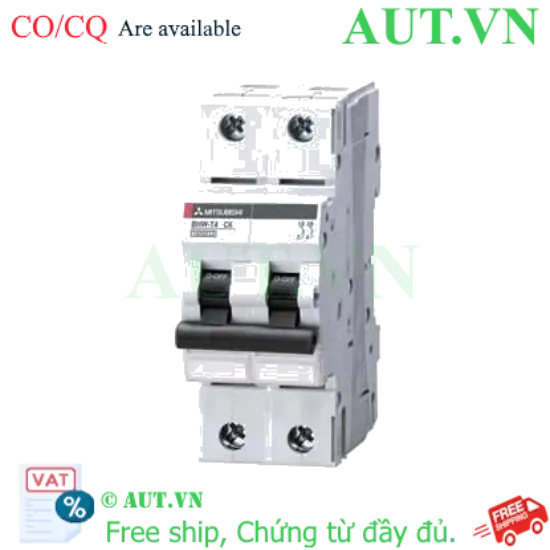 Ảnh của MCB Mitsubishi BHW-T4 2P C6 - Aptomat 6A, 2 Cực, 4.5kA Chuẩn IEC - Chính Hãng AUT VN