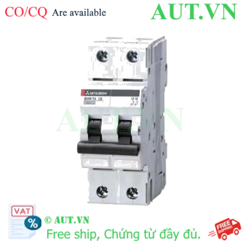 Ảnh của MCB Mitsubishi BHW-T4 2P C6 - Aptomat 2 Cực 6A, 4.5kA, Đặc Tuyến C | AUT VN