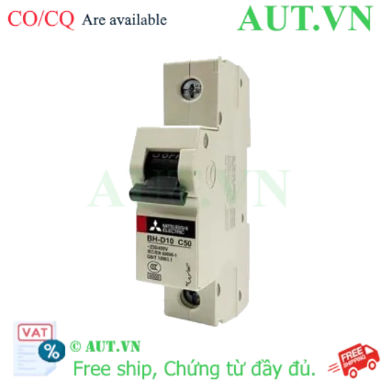 Ảnh của MCB Mitsubishi BH-D10 1P 50A 10kA C N