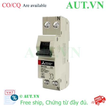 Ảnh của MCB Mitsubishi BH-D6 1PN 6A 6kA C N