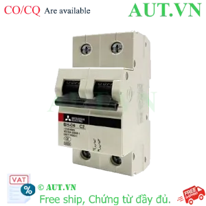 Ảnh của MCB Mitsubishi BH-D6 2P 2A 6kA C N