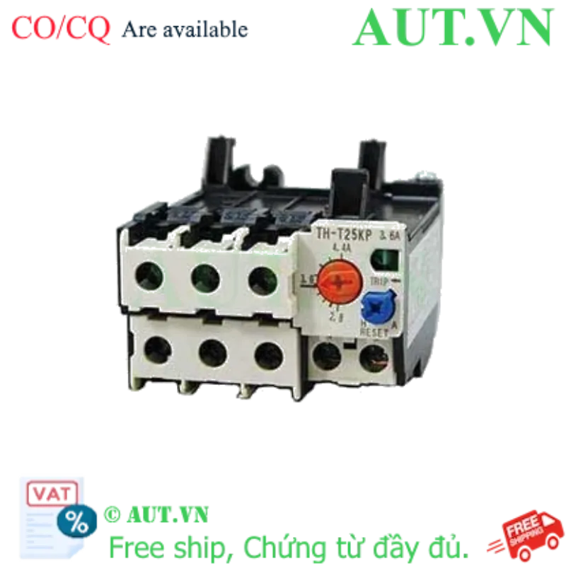 Ảnh của Rơ le nhiệt Mitsubishi TH-T25KP 3.6A (2.8-4.4A) - Chống Quá Tải, Bảo Vệ Motor Chính Hãng | AUT VN