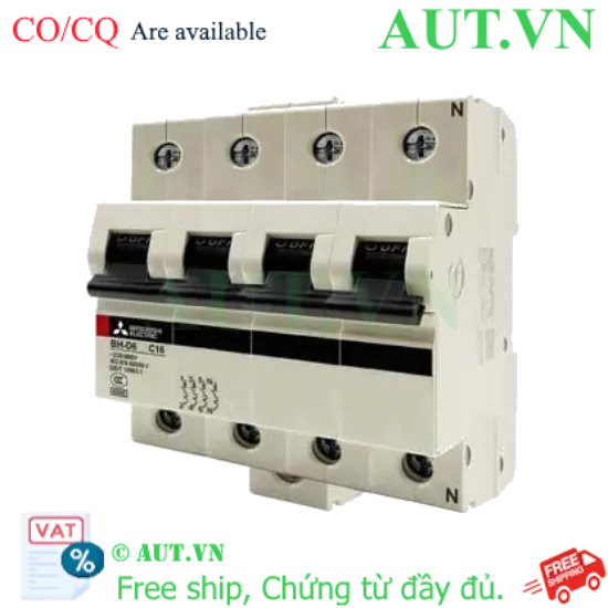 Ảnh của MCB Mitsubishi BH-D6 4P 16A 6kA C N