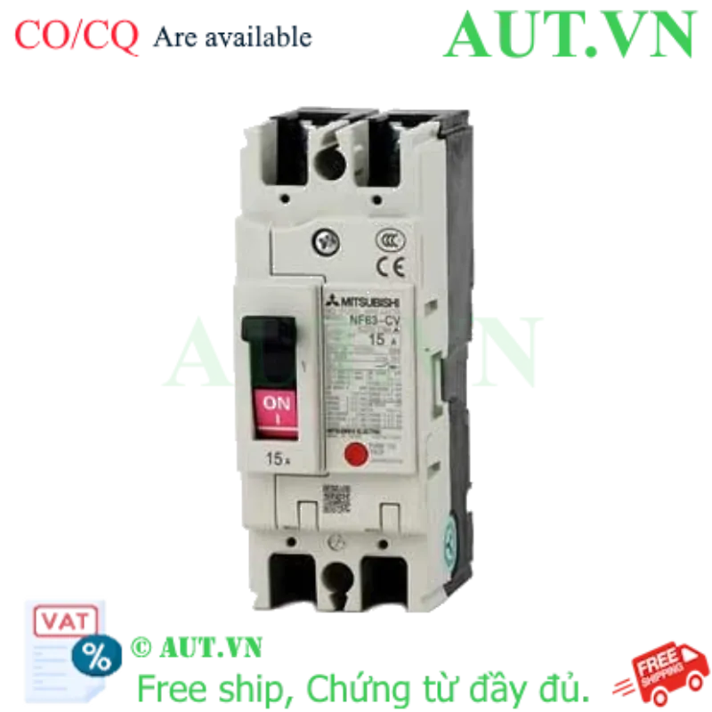 Ảnh của MCCB Mitsubishi NF63-CV 2P 15A 7.5KA
