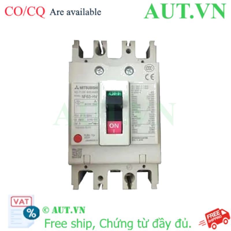 Ảnh của MCCB Mitsubishi NF63-HV 3P 15A 10kA