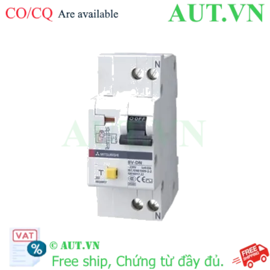 Ảnh của CB chống giật Mitsubishi BV-DN 1PN 6A 30mA 4.5kA