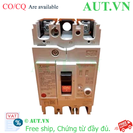 Ảnh của CB chống giật Mitsubishi NV63-CV 2P 50A 7.5kA 30mA