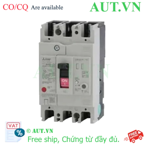 Ảnh của CB chống giật Mitsubishi NV63-CV 2P 10A 7.5kA 30mA
