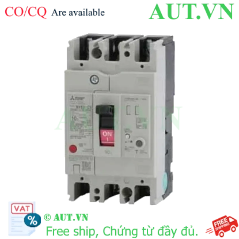 Ảnh của CB chống giật Mitsubishi NV63-CV 2P 10A 7.5kA 30mA