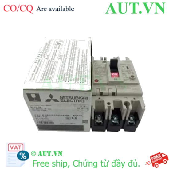Ảnh của CB chống giật Mitsubishi NV63-SV 3P 63A 7.5kA 1.2.500mA