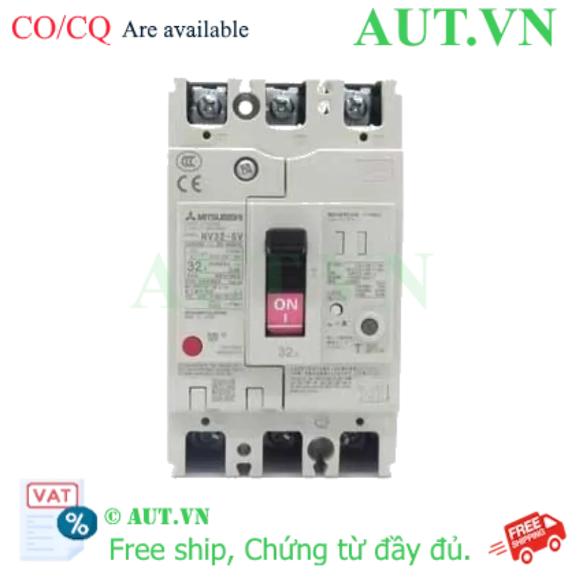 Ảnh của CB chống giật Mitsubishi NV32-SV 3P 32A 5kA 30mA