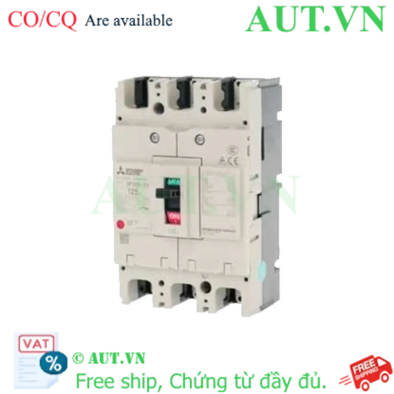Ảnh của Aptomat MCCB Mitsubishi NF250-CV 3P 125A 25kA Chính Hãng