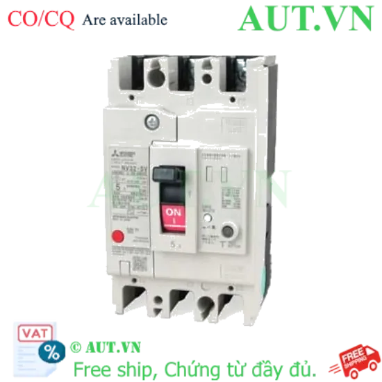 Ảnh của Aptomat chống giật Mitsubishi NV32-SV 3P 16A 500mA - Chống rò, Quá tải, Ngắn mạch