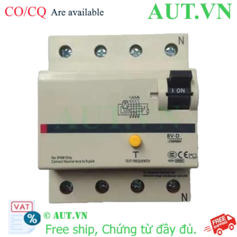 Ảnh của CB chống giật Mitsubishi BV-D 4P 63A 30mA
