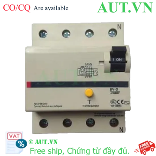 Ảnh của CB chống giật Mitsubishi BV-D 4P 63A 300mA