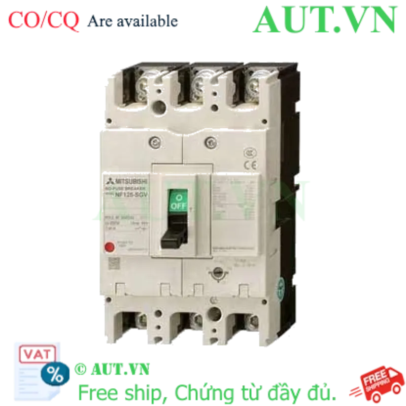 Ảnh của MCCB Mitsubishi NF125-SGV 3P 20-25A 36KA