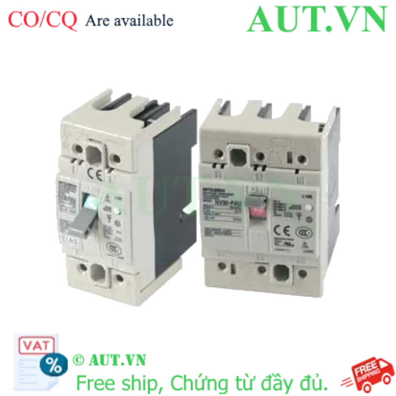 Ảnh của CB chống giật Mitsubishi NV30-FAU 3P 20A 100-240V 30MA W