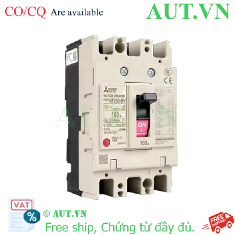 Ảnh của MCCB Mitsubishi NF250-HV 3P 160A 75KA