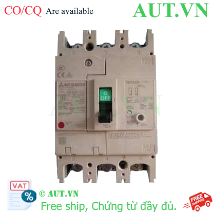 Ảnh của CB chống giật Mitsubishi NV250-CV 3P 150A 25kA 30mA