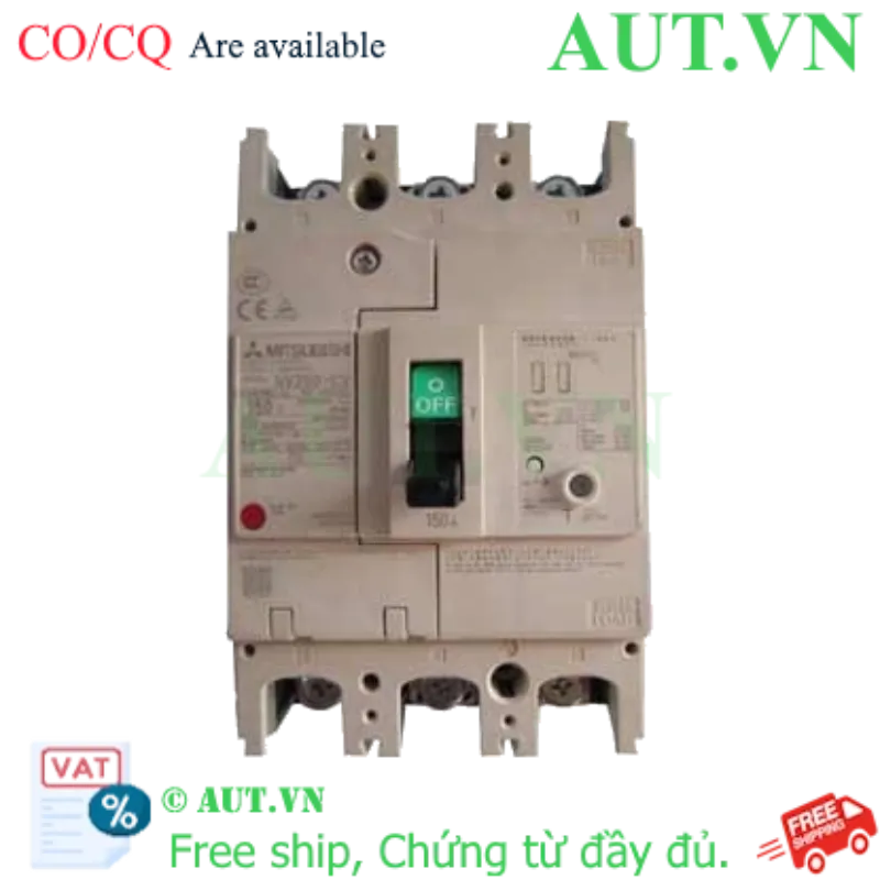 Ảnh của CB chống giật Mitsubishi NV250-CV 3P 150A 25kA 30mA