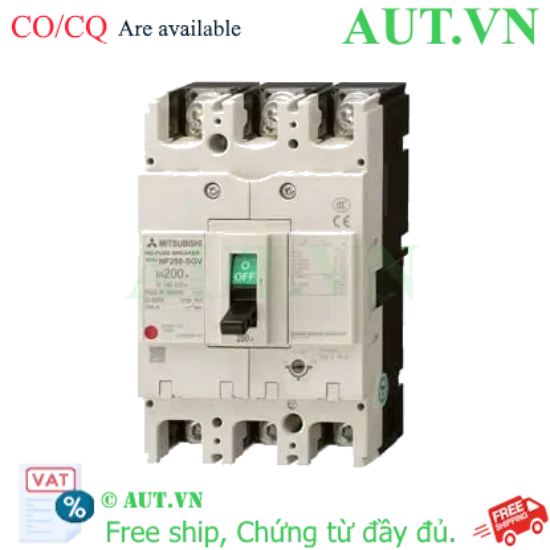 Ảnh của MCCB Mitsubishi NF250-SGV 3P 140-200A 36KA