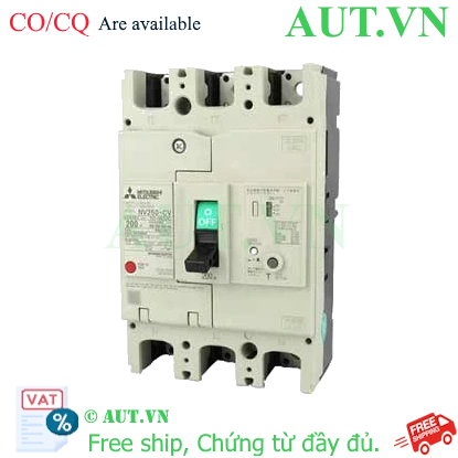 Ảnh của CB chống giật Mitsubishi NV250-CV 3P 200A 25kA 1.2.500mA