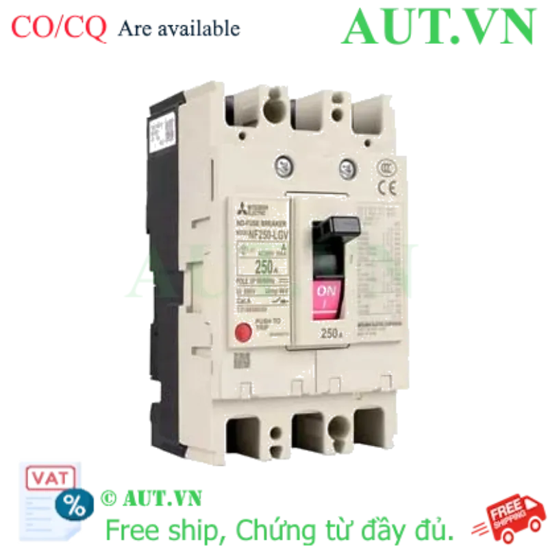Ảnh của MCCB Mitsubishi NF250-LGV 3P 175-250A 50KA