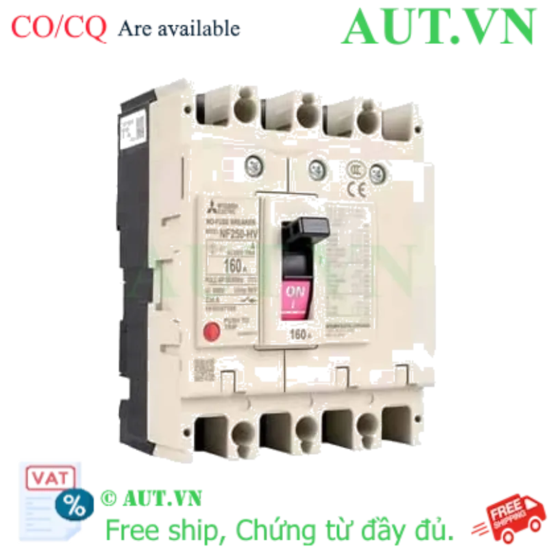 Ảnh của MCCB Mitsubishi NF250-HV 4P 160A 75kA
