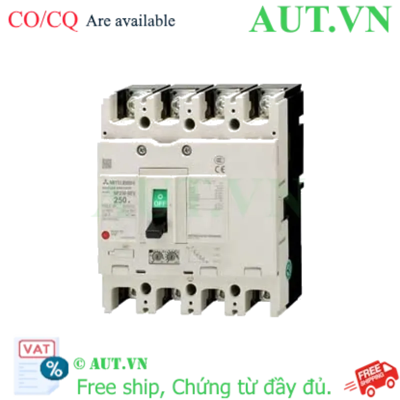 Ảnh của MCCB Mitsubishi NF250-SEV 4P 125-250A 36KA