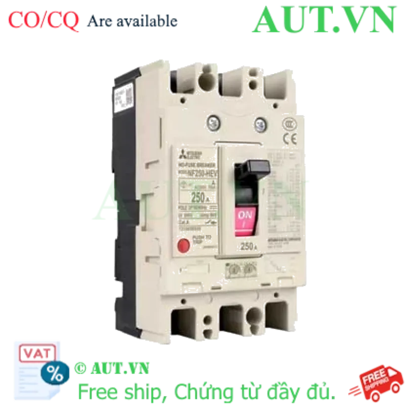 Ảnh của MCCB Mitsubishi NF250-HEV 3P 125-250A 75KA