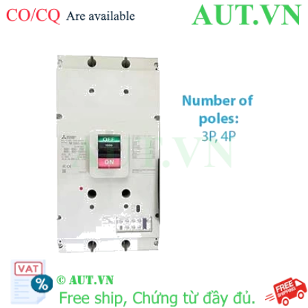 Ảnh của MCCB Mitsubishi NF1000-SEW 4P 1000A 85KA