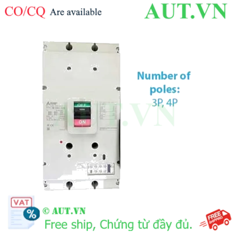 Ảnh của MCCB Mitsubishi NF1000-SEW 4P 1000A 85KA