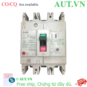Ảnh của CB chống giật Mitsubishi NV125-CV 3P 60A 10kA 1.2.500mA TD