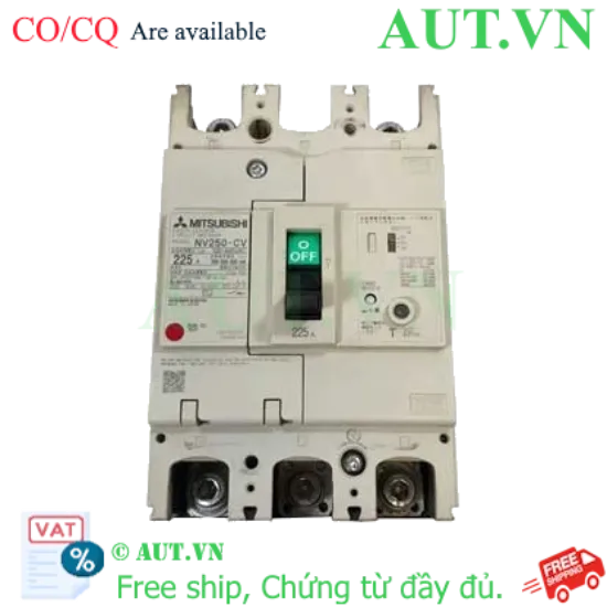 Ảnh của CB chống giật Mitsubishi NV250-CV 3P 175A 25kA 30mA