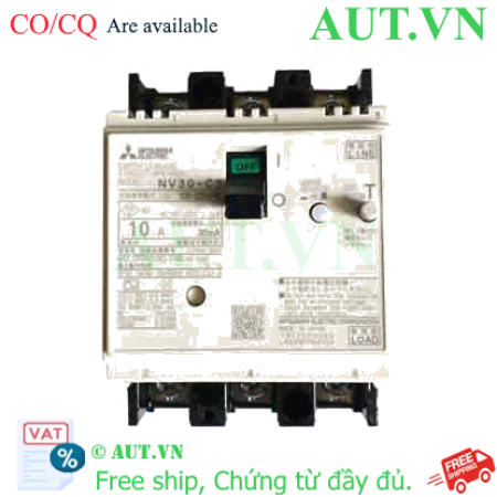 Ảnh của CB chống giật Mitsubishi NV30-CS 3P 5A 2.5kA 30mA