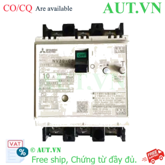 Ảnh của CB chống giật Mitsubishi NV30-CS 3P 5A 2.5kA 30mA