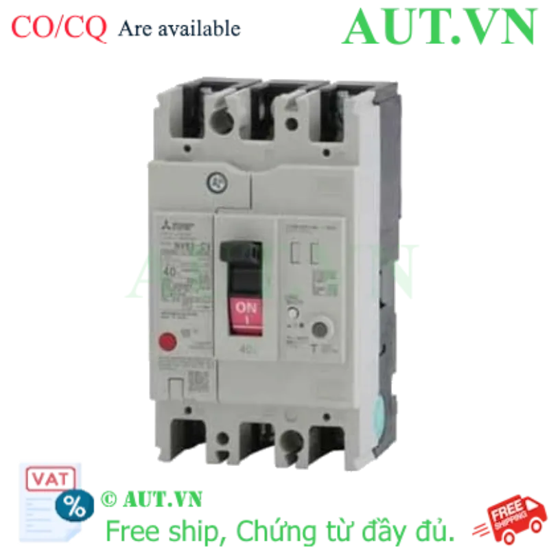 Ảnh của CB chống giật Mitsubishi NV63-CV 2P 40A 7.5kA 30mA