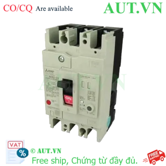 Ảnh của CB chống giật Mitsubishi NV63-CV 3P 5A 5kA 30mA